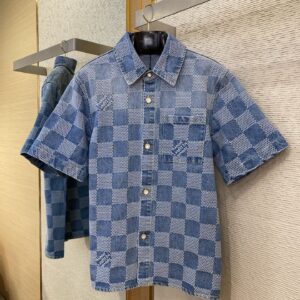 LV DENIM SHIRT SET