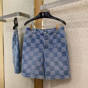 LV DENIM SHORT SET